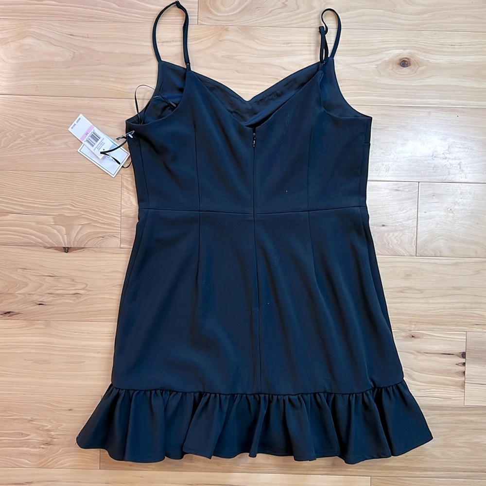 NWT 1.State Black Fit and Flare Sweetheart Neck Dress | Size 10 - Picture 4 of 6